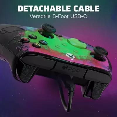 Manette de jeu Xbox Rematch Glow Advanced Filiare Space Dust - PDP Manette de jeu Xbox Rematch Glow Advanced Filiare Space Dust - PDP