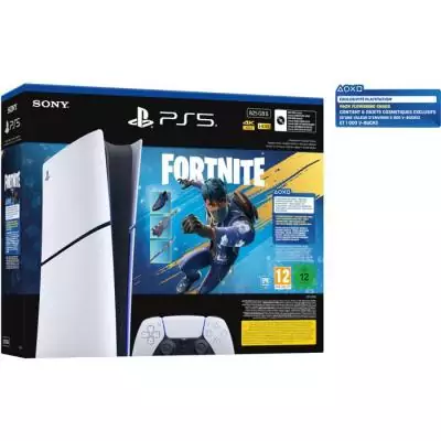Pack PS5 Digitale (sans lecteur CD) : Console PlayStation 5 (Modele Slim) + Fortnite Flowering Chaos