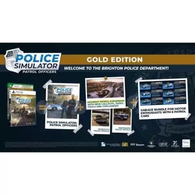 Edition Gold du Jeu PS5 Police Simulator Patrol Officers - Incarnez un Officier de Police!