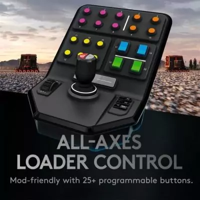 Contrôleur de ferme filaire Saitek by Logitech G - Simulation de tracteur - Compatible PC - Noir