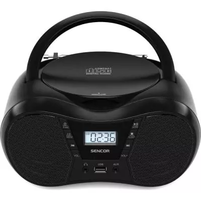 Boombox avec CD, BT, MP3, USB, AUX et radio FM - Sencor - SPT 2300 BK