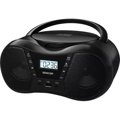Boombox avec CD, BT, MP3, USB, AUX et radio FM - Sencor - SPT 2300 BK