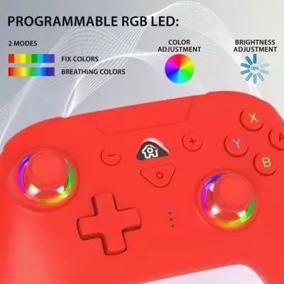 Manette sans fil - SUBSONIC - Switch 2 / Switch - LEDs programmables - Manette sans fil - SUBSONIC - Switch 2 / Switch - LEDs programmables -