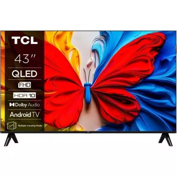 TCL 43S51K - TV QLED 43 (109 cm) - Full HD 1920x1080 - HDR10 - Android TV - 2xHDMI 1.4 - WiFi