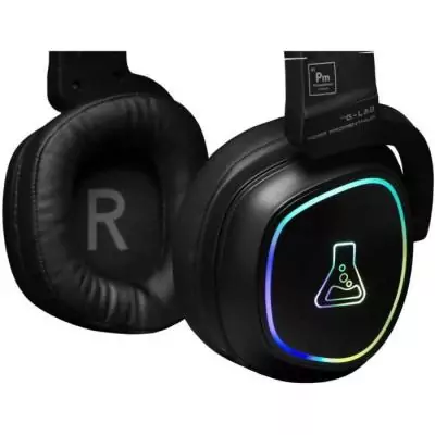Casque Gamer Sans Fil G-Lab KORP PROMENTHIUM RGB PC PS4 Xbox One - Noir