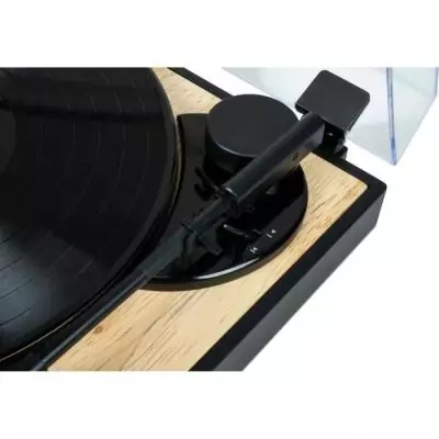 Platine tourne-disques - THOMSON TT300 - Tete de lecture Audio-Technica AT3600L - Bois et noir Platine tourne-disques - THOMSON TT300 - Tete de lecture Audio-Technica AT3600L - Bois et noir