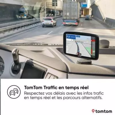 TomTom - GO Expert 6 Plus - GPS Poid Lourd, Bus, voiture - Planification de Parcours - TomTom Traffic - Carte Monde