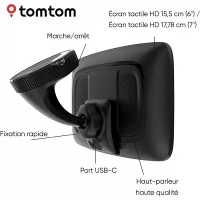 TomTom - GO Expert 7 Plus - GPS Poid Lourd, Bus, voiture - Planification de Parcours - TomTom Traffic - Carte Monde