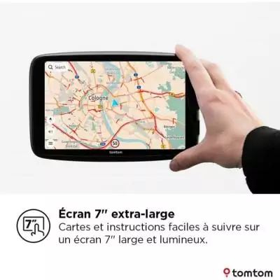 TomTom - GO Navigator 7 - GPS Voiture - 7 pouces - TomTom Traffic - Fixation Magnétique - Carte Europe TomTom - GO Navigator 7 - GPS Voiture - 7 pouces - TomTom Traffic - Fixation Magnétique - Carte Europe