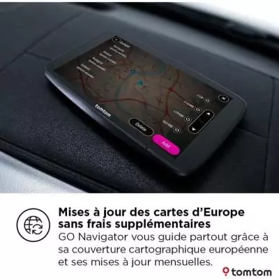 TomTom - GO Navigator 7 - GPS Voiture - 7 pouces - TomTom Traffic - Fixation Magnétique - Carte Europe TomTom - GO Navigator 7 - GPS Voiture - 7 pouces - TomTom Traffic - Fixation Magnétique - Carte Europe