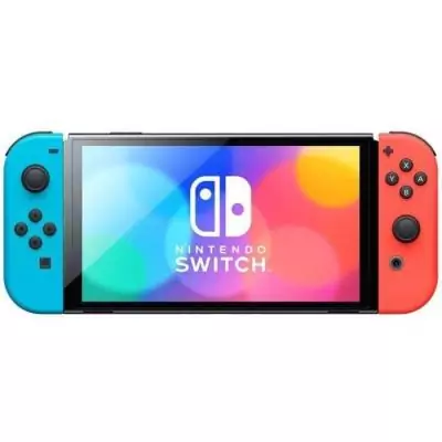 Console Nintendo Switch - Modele OLED • Bleu Néon & Rouge Néon Console Nintendo Switch - Modele OLED • Bleu Néon & Rouge Néon