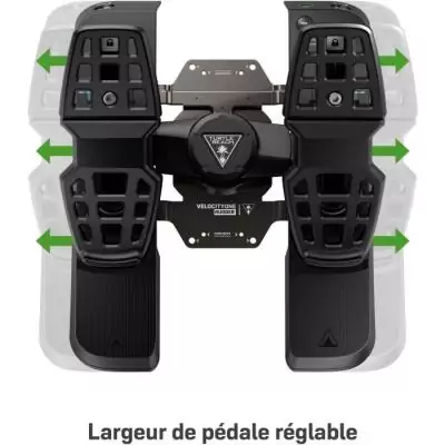 Pédales de direction universelle - TURTLE BEACH - VelocityOne - Noir - Multi-plateforme - USB-C
