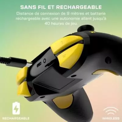 Manette de jeu sans fil Nintendo Switch™ - TURTLE BEACH - Rematch™ Super Mario Star