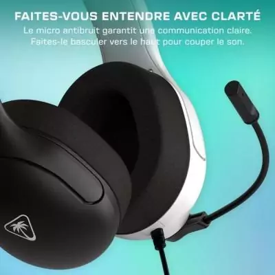 Casque Gaming Filaire pour Nintendo Switch - TURTLE BEACH Airlite Fit - Noir et Blanc