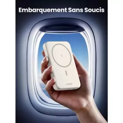 Batterie Externe UGREEN 10,000 mAh MagSafe 20W - Creme | Recharge Rapide