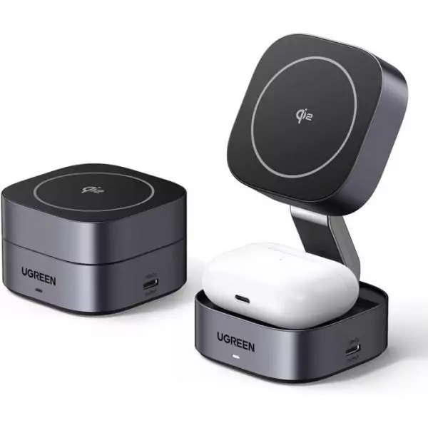 Station de charge 2 en 1 - UGREEN - Compatible MagSafe - 15W