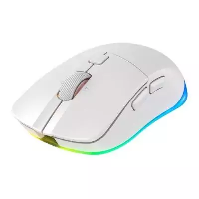 Souris gaming sans fil double connexion - CHERRY XTRFY M50 WIRELESS - Blanc