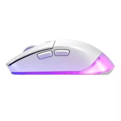Souris gaming sans fil double connexion - CHERRY XTRFY M50 WIRELESS - Blanc