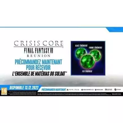 Crisis Core Final Fantasy VII Reunion Jeu Switch Crisis Core Final Fantasy VII Reunion Jeu Switch