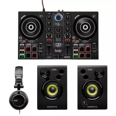 HERCULES DJLEARNING KIT MK2 - Kit DJ tout-en-un pour apprendre a mixer - Logiciels et tutoriels inclus HERCULES DJLEARNING KIT MK2 - Kit DJ tout-en-un pour apprendre a mixer - Logiciels et tutoriels inclus
