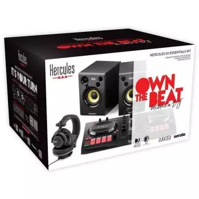 HERCULES DJ ESSENTIALS KIT - DJ Control Inpulse + Enceintes DJ Monitor 32 + Casques HDP DJ60 HERCULES DJ ESSENTIALS KIT - DJ Control Inpulse + Enceintes DJ Monitor 32 + Casques HDP DJ60