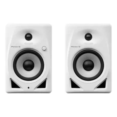 Paire d'enceintes de monitoring Pioneer DJ DM-50D-W - Bass Reflex - 2x25W - Mode DJ ou Production - Blanc Paire d'enceintes de monitoring Pioneer DJ DM-50D-W - Bass Reflex - 2x25W - Mode DJ ou Production - Blanc