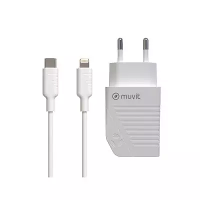 Chargeur mural Muvit Blanc 20 W Chargeur mural Muvit Blanc 20 W