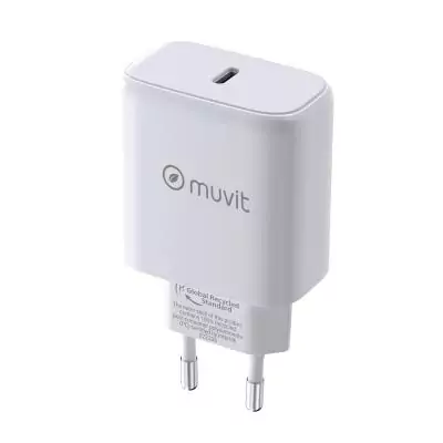 Chargeur mural Muvit SN-TC650AD1E45A Blanc 45 W