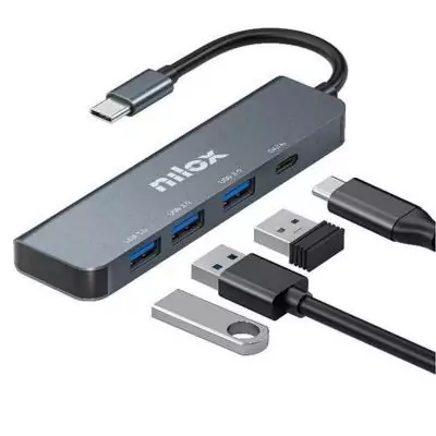Câble USB Nilox NXHUBUSBC04 - Longueur idéale 13.4cm - Précision de 14.9cm
