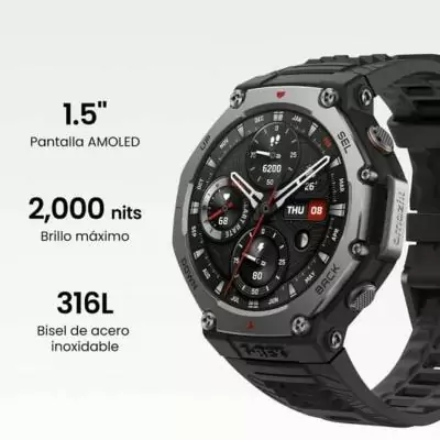 Montre intelligente Amazfit W2323GL1N Noir 1,5" Montre intelligente Amazfit W2323GL1N Noir 1,5"