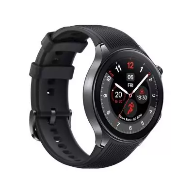Montre intelligente OnePlus Watch 2 Noir Acier - Suivi de poids batterie 0.5 - Design élégant