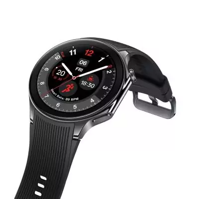 Montre intelligente OnePlus Watch 2 Noir Acier - Suivi de poids batterie 0.5 - Design élégant