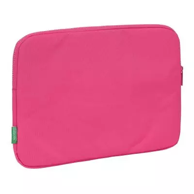 Housse d'ordinateur portable Benetton Raspberry Fuchsia 34x25x2 cm - Protection élégante pour votre laptop