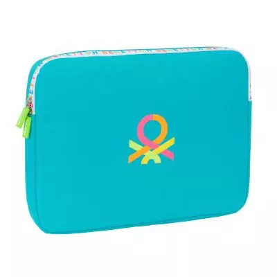 Housse d'ordi portable Benetton Summer Bleu 15,6'' 39,5 x 27,5 x 3,5 cm - Élégance estivale pour votre laptop