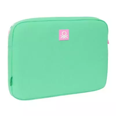 Housse d'ordinateur portable Benetton Mint Vert 15,6'' 39,5 x 27,5 x 3,5 cm - Protection élégante pour votre ordinateur