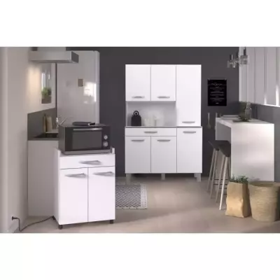 OSLO Buffet de 120 cm - 1 Tiroir et 6 Portes - L 120 x P 40 x H 185 cm OSLO Buffet de 120 cm - 1 Tiroir et 6 Portes - L 120 x P 40 x H 185 cm