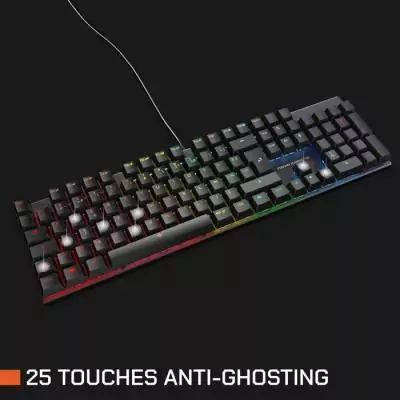 Clavier gamer - Mécanique - Nova Gaming - Hercule - Filaire - LED RGB