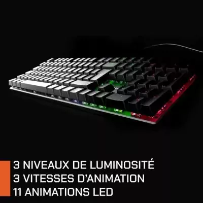 Clavier gamer - Mécanique - Nova Gaming - Hercule - Filaire - LED RGB