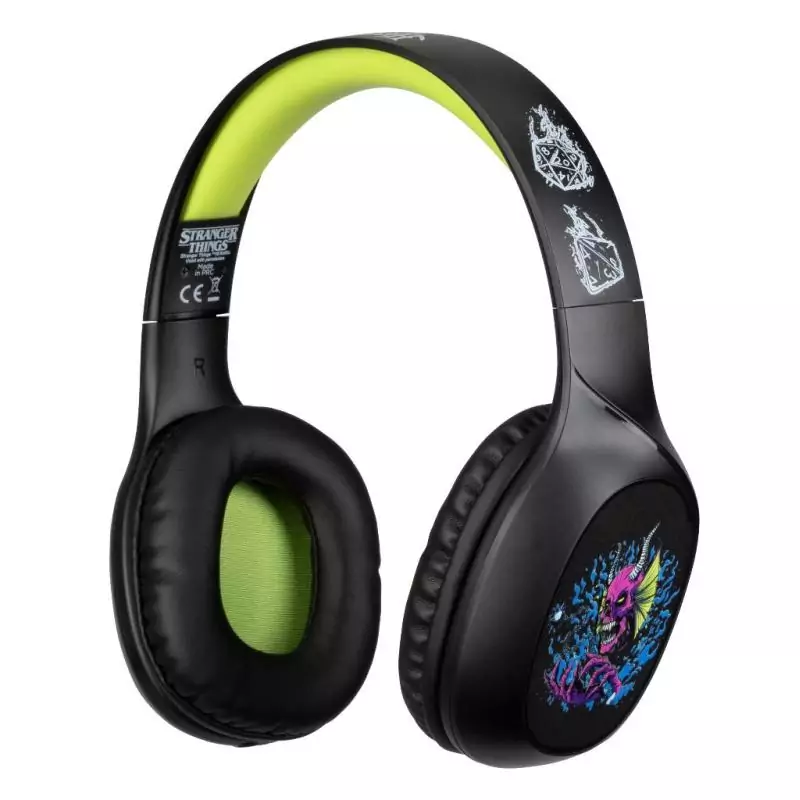 Konix Stranger Things Casque Avec fil &sans fil Arceau Appels Musique Sport Au quotidien USB Type-C Bluetooth Multicolore