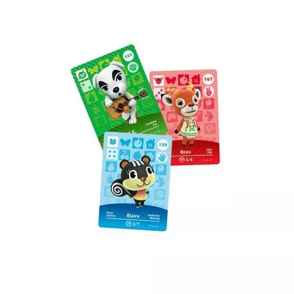 Cartes Amiibo - Animal Crossing Série 2 • Contient 3 cartes dont 1 spéciale