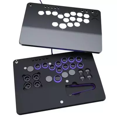 PDP Victrix Pro KO Leverless Fight Stick Gris USB Fightstick PC, Xbox Series S, Xbox Series X
