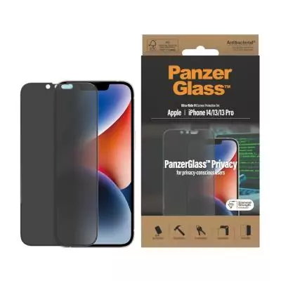 PanzerGlass ® Privacy Screen Protector iPhone 14 | 13 | 13 Pro | Ultra-Wide Fit Protection d'écran transparent Apple 1 pièce(s)