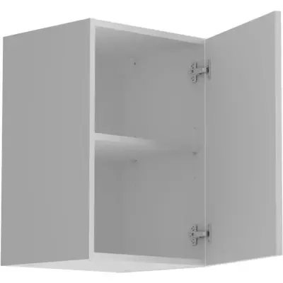 Meuble haut de cuisine OSLO - Blanc mat - 1 porte + tablette - L 40 x Meuble haut de cuisine OSLO - Blanc mat - 1 porte + tablette - L 40 x