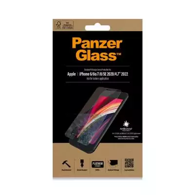 PanzerGlass ® Screen Protector iPhone 8 | 7 | 6s | 6 | SE (2020 2022) | Standard Fit Protection d'écran transparent Apple 1