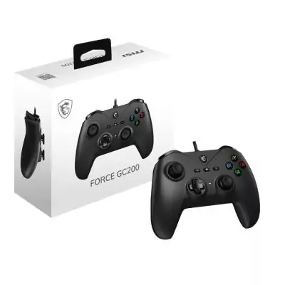 MSI FORCE GC200 accessoire de jeux vidéo Noir USB Manette de jeu Analogique Numérique Android, PC
