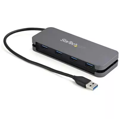 StarTech.com Hub USB 3.0 à 4 Ports - USB-A vers 4x USB-A - Mini Hub USB 3.2 Gen 1 Type-A SuperSpeed 5Gbps - Alimenté par Bus -