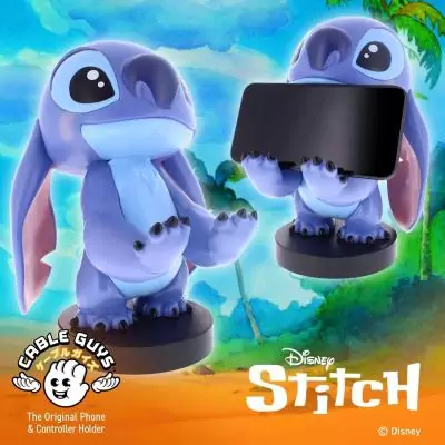Figurine Disney Stitch - EXQUISITE GAMING - Cable Guys - Support écouteurs, smartphone ou petit accessoire - 20 cm Figurine Disney Stitch - EXQUISITE GAMING - Cable Guys - Support écouteurs, smartphone ou petit accessoire - 20 cm