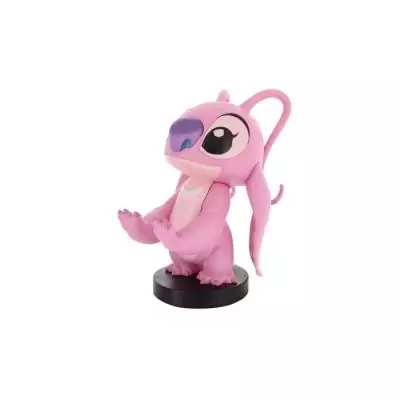 Figurine Disney Stitch Angel - EXQUISITE GAMING - Cable Guys - Support écouteurs, smartphone ou petit accessoire - 20 cm