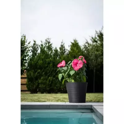 Pot de fleurs - GARDEN ID - Green Care Sense Noir-Anthracite - 50 x 41 Pot de fleurs - GARDEN ID - Green Care Sense Noir-Anthracite - 50 x 41