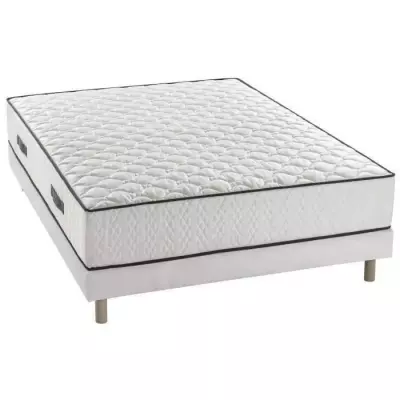 Ensemble matelas + sommier 140 x 190 cm - 580 Ressorts ensachés - 7 z Ensemble matelas + sommier 140 x 190 cm - 580 Ressorts ensachés - 7 z